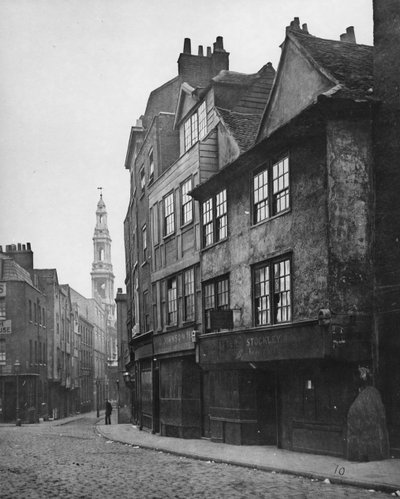 Drury Lane, Blick nach Süden und zeigt den Kirchturm von St. Mary-le-Strand, ca. 1876 von Alfred and John Bool